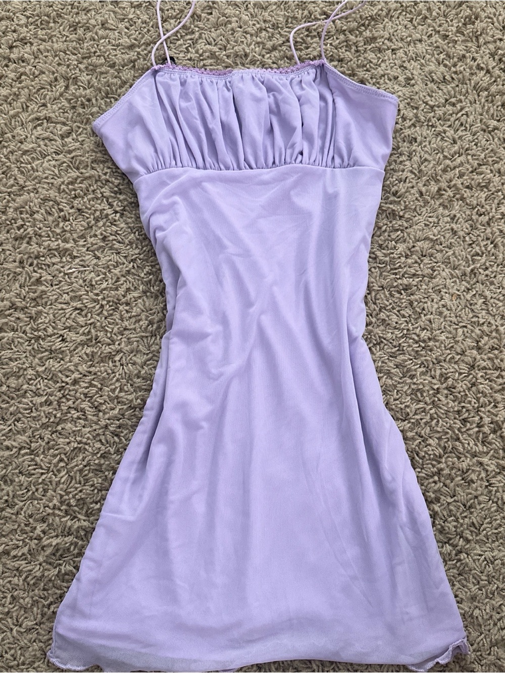 Forever 21 Lavender Spaghetti-Strap Mini Dress
